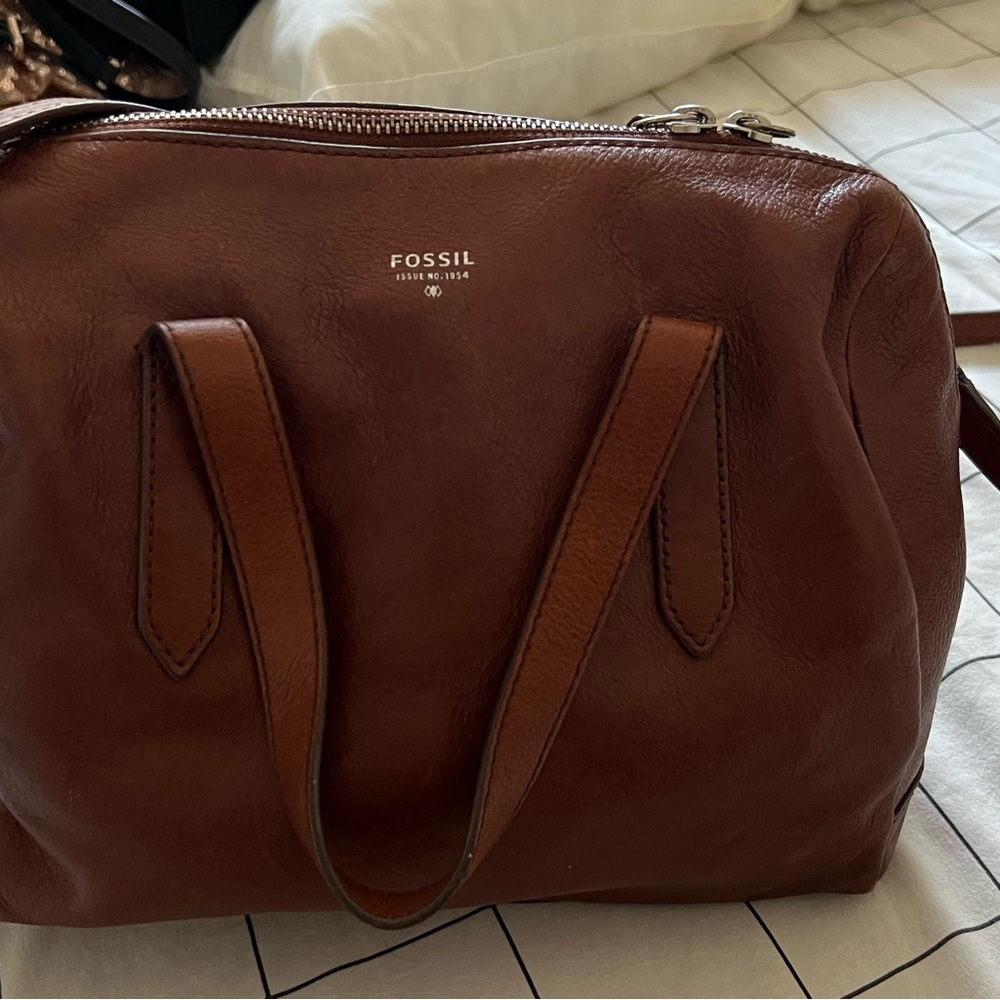 Fossil Satchel - Brown